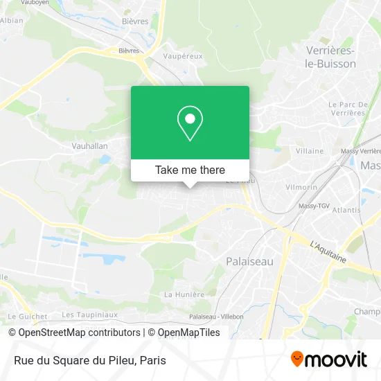 Rue du Square du Pileu map