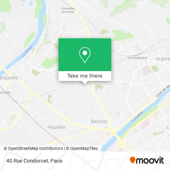 Mapa 40 Rue Condorcet