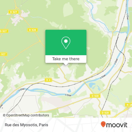 Rue des Myosotis map