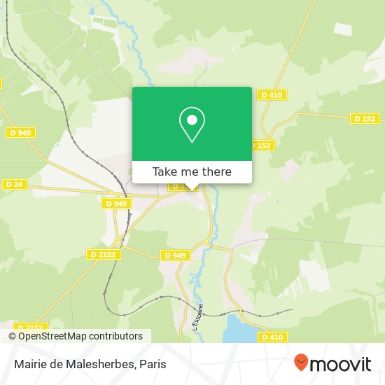 Mairie de Malesherbes map