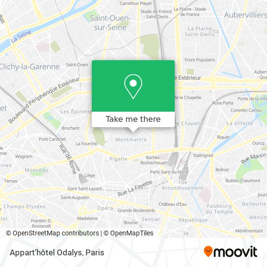 Appart’hôtel Odalys map