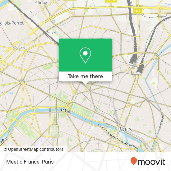 Meetic France map