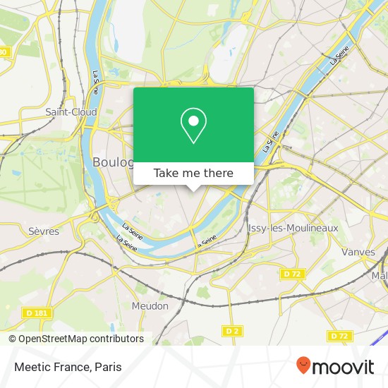 Meetic France map