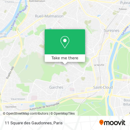 11 Square des Gaudonnes map