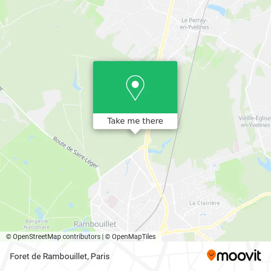 Foret de Rambouillet map