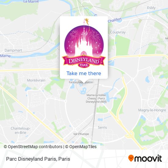 Parc Disneyland Paris map