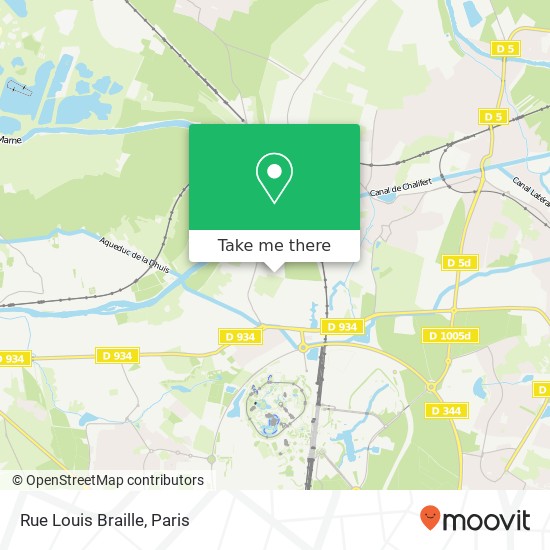 Rue Louis Braille map