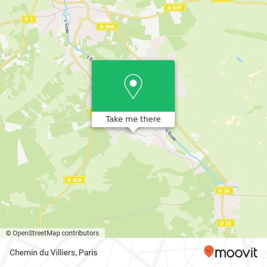 Chemin du Villiers map