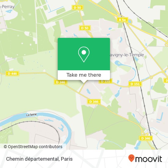 Chemin départemental map