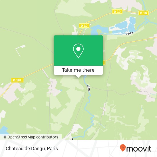 Mapa Château de Dangu