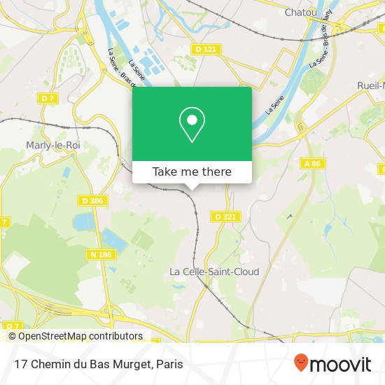 Mapa 17 Chemin du Bas Murget