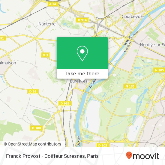 Franck Provost - Coiffeur Suresnes map