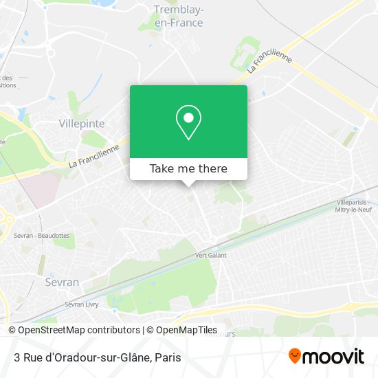 Mapa 3 Rue d'Oradour-sur-Glâne