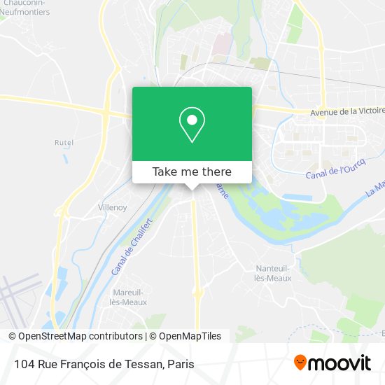 Mapa 104 Rue François de Tessan