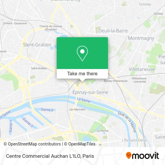 Centre Commercial Auchan L'ILO map