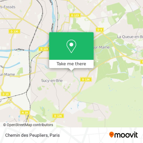 Chemin des Peupliers map