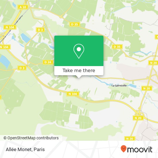 Allée Monet map