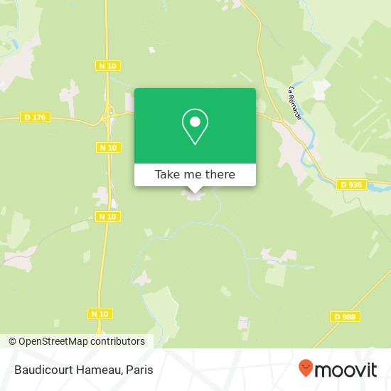 Mapa Baudicourt Hameau