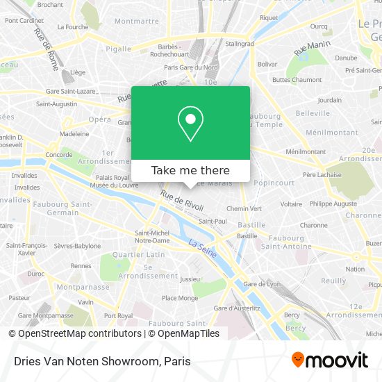 Mapa Dries Van Noten Showroom