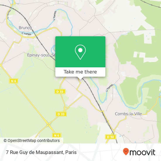 Mapa 7 Rue Guy de Maupassant