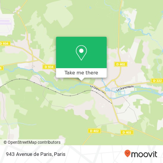 943 Avenue de Paris map