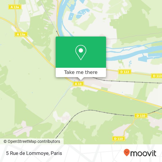 Mapa 5 Rue de Lommoye
