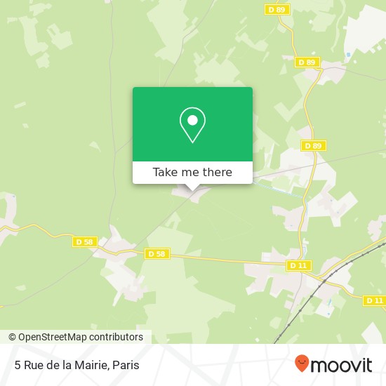 Mapa 5 Rue de la Mairie