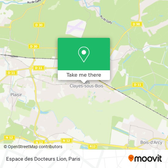 Mapa Espace des Docteurs Lion