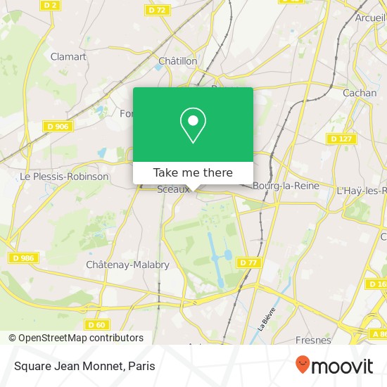 Square Jean Monnet map