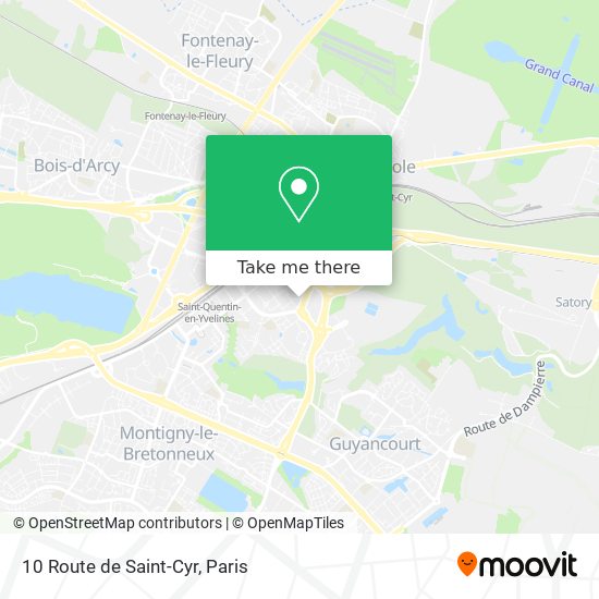 Mapa 10 Route de Saint-Cyr