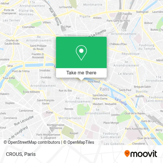 CROUS map