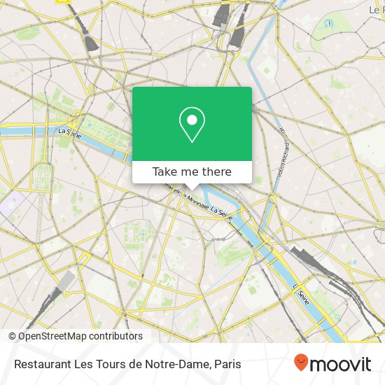 Restaurant Les Tours de Notre-Dame map