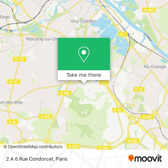 2 A 6 Rue Condorcet map