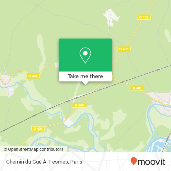 Mapa Chemin du Gué À Tresmes