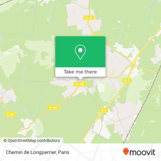 Mapa Chemin de Longperrier