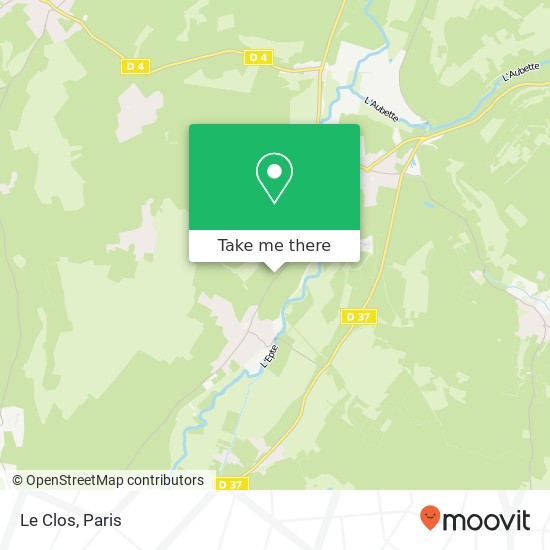 Le Clos map