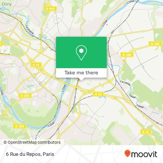 Mapa 6 Rue du Repos