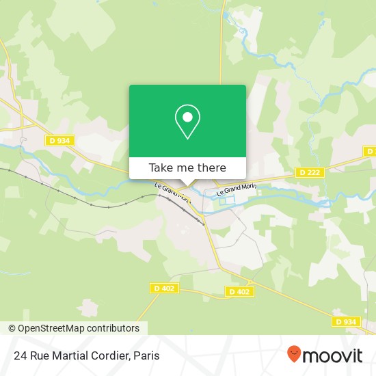 Mapa 24 Rue Martial Cordier