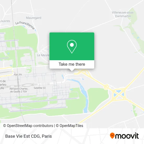 Base Vie Est CDG map