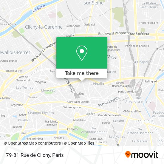 Mapa 79-81 Rue de Clichy