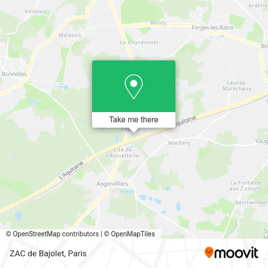 ZAC de Bajolet map