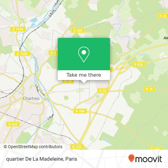 Mapa quartier De La Madeleine