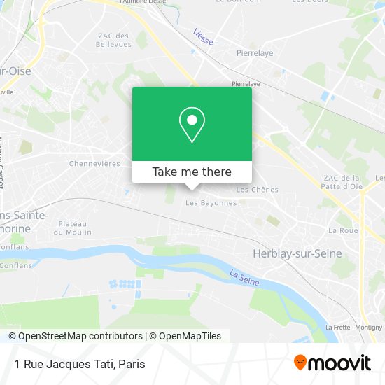 Mapa 1 Rue Jacques Tati