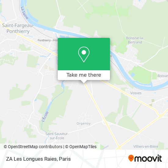 Mapa ZA Les Longues Raies