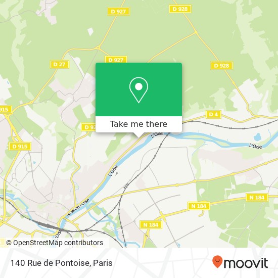 140 Rue de Pontoise map