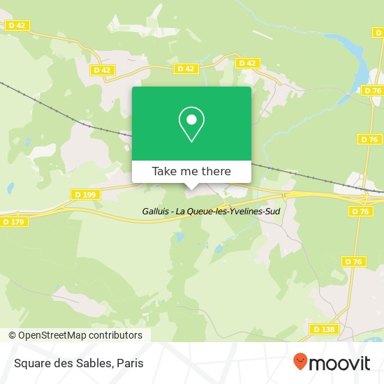 Square des Sables map