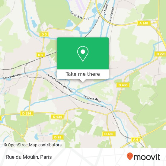 Mapa Rue du Moulin