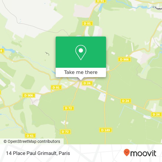 Mapa 14 Place Paul Grimault