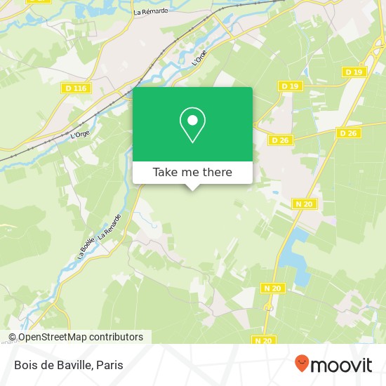 Mapa Bois de Baville