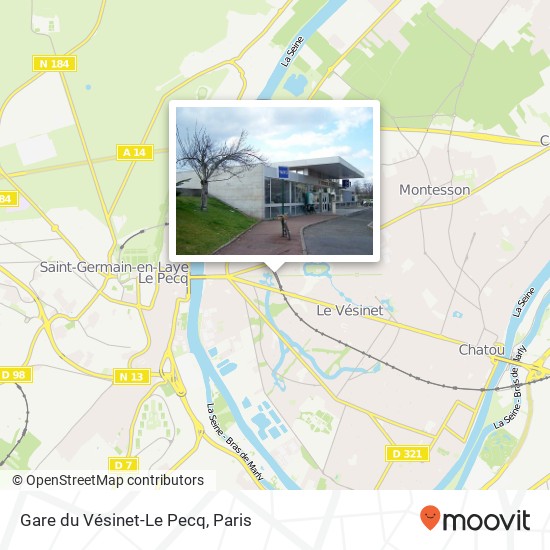 Gare du Vésinet-Le Pecq map